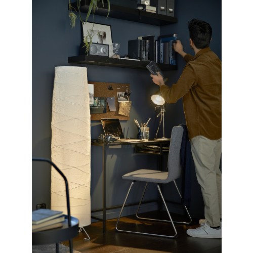 IKEA VITTSJO Glass Laptop Table 100x36cm Black Workspace